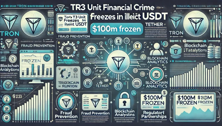 Tron's T3 Financial Crime Fighting Unit Hits $100M in Frozen USDT